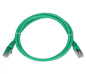 Extralink zelená / Patch kabel / Cat.6 / FTP / 1 m