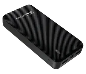 RealPower PB-20000 SE černá / Powerbanka 20 000 mAh / 2x USB-A výstup / Micro-USB a USB-C vstup