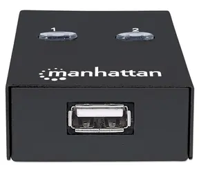 Manhattan USB přepínač 2-Port bílá / USB přepínač / 2x USB 2.0 / kabel 1,5 m / LED indikace