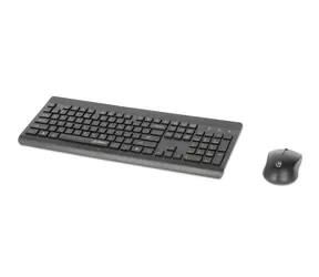 Manhattan MWK7350 černá / Set klávesnice a myši / bezdrátový / 2,4 GHz / 104 kláves / optická myš 1200 DPI