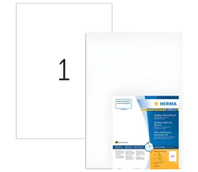 HERMA Outdoor etiketa A3 bílá / Etiketa / voděodolné / matné / 297x420mm / 40 ks
