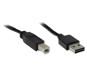 Good Connections USB 2.0 EASY A-B černá / Kabel / USB-A – USB-B / oboustranný konektor / 3 m
