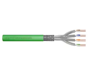 Digitus Cat8.2 S/FTP zelený / Instalační kabel / 500 m / AWG 22/1 / LSZH / Dca / 2000 MHz