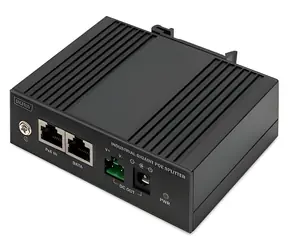 DIGITUS DN-651140 / Splitter PoE / průmyslový / IEEE 802.3af/at/bt / 60W / DIN lišta