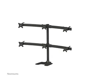 Neomounts TIS FPMA-D700DD6 černá / Stolní držák pro 6 monitorů / velikost 10-27" / VESA 75x75-100x100 / nosnost 8 kg