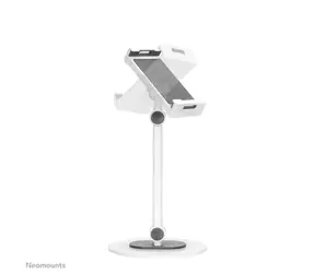 Neomounts DS15-540WH1 bílá / Držák tabletu na stůl / 4,7-12,9" / výškově nastavitelný / rotace 360°