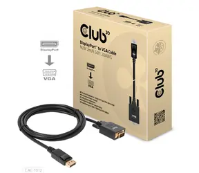 Club3D Kabel DisplayPort na VGA (M/M) / Kabel / 2m / max. rozlišení 1920×1080