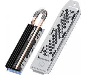 GrauGear Chladič M.2 NVMe SSD pro PS5 Slim/Pro / Chladič M.2 SSD / Měděný heatpipe / 2280