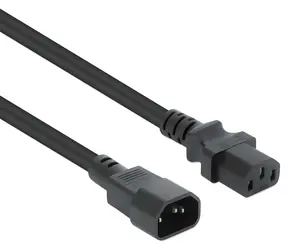 Manhattan C13 - C14 černá / Napájecí kabel / 1 m / 250 V / 10 A
