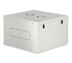 DIGITUS Dynamic 7U 19" nástěnná skříň černá / Nástěnná skříň / hl. 60 cm / skleněné dveře / nosnost 60 kg / IP20