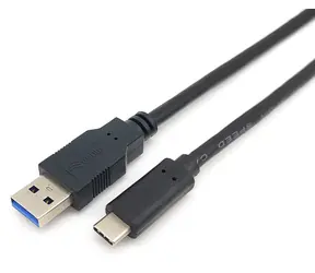 Equip USB-A - USB-C černá / Kabel / USB 3.2 Gen 1 / 5 Gbit/s / 3 A / 2 m