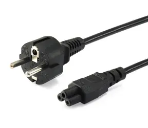 Equip CEE 7/7 - C5 černý (112151) / Napájecí kabel / 3 m / 250 V / 2,5 A