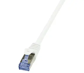 LogiLink PrimeLine bílá / Patch kabel / Cat6a / S/FTP / RJ-45 / 3 m