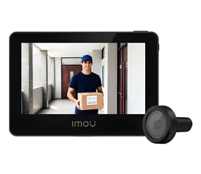 Imou VD1-5M0S černá / Chytré dveřní kukátko / 5MP / Wi-Fi / 4,3" displej / 4800mAh