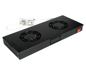 Equip Ventilační jednotka 19" černá / Ventilátor / 2x 12 cm / 1U / 240 V