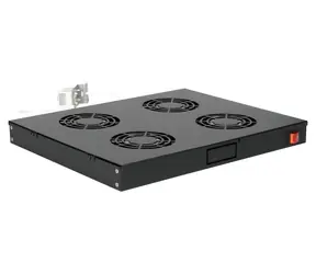Equip 19" ventilační jednotka do racku černá / Ventilační jednotka / 4x ventilátor / 1U / 240 V