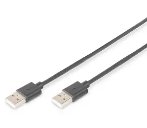 Digitus USB 2.0 kabel A-A černý / USB kabel / 1,8 m / stíněný