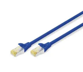 Digitus patch kabel CAT 6A S/FTP modrý / Patch kabel / 3 m / RJ45 / LSZH plášť / PoE++