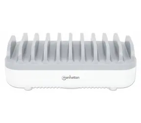 Manhattan 10-Port USB nabíjecí stanice bílá / Nabíjecí stanice / 120 W / 3x USB-C PD + 7x USB-A