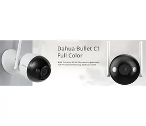 Dahua Bullet C1 / Venkovní IP kamera / 2560 x 1440 / barevné noční vidění / Wi-Fi / IP67 / microSD