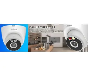 Dahua Turret A1 bílá / Venkovní IP kamera / 5 Mpx / Wi-Fi 6 / barevné noční vidění / IP67