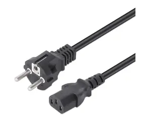 Manhattan napájecí kabel CEE7/7 - C13 černá / Napájecí kabel / 5 m / 250 V / 2,5 A