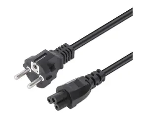 Manhattan napájecí kabel CEE7/7 - IEC C5 černý / Napájecí kabel / 3 m / 250 V