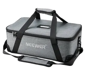 Neewer Fotobrašna šedá / Fotobrašna / oxford PVC / nastavitelné pěnové přepážky / 49,5x29,5x16,5 cm