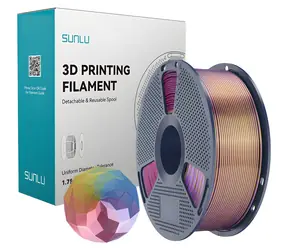 Sunlu PLA+ Silk modrá-fialová-červená-zlatá / Tisková struna / PLA+ / 1 kg