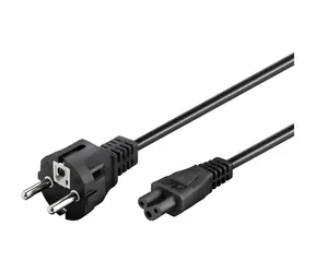 Goobay 93586 černý / Napájecí kabel / Schuko - C5 / 1,8 m