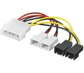 Goobay 93632 Molex - 2x ventilátor / Napájecí redukce / 12V, 5V / 0,15 m