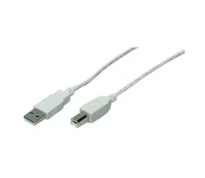 LogiLink CU0007 šedá / USB kabel / USB-A (M) - USB-B (M) / 1,8 m