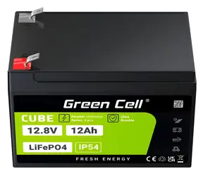 Green Cell LiFePO4 baterie 12,8 V / 20 A / 12 Ah
