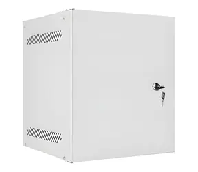 Lanberg WF10 šedá / Nástěnný rozvaděč 10" / 6U / 280x310 mm / kovové dveře / ploché balení