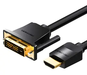 Vention ABFBI černá / Kabel HDMI-DVI / 24+1 pin / 3 m / 4K 60Hz / 1080p 60Hz