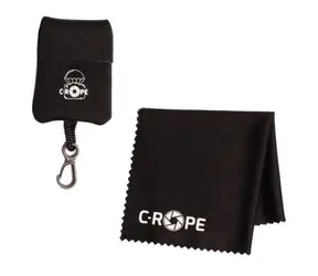 C-ROPE Čisticí utěrka s neoprenovým pouzdrem černá / Čisticí utěrka / Mikrovlákno / Univerzální