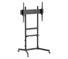 Equip Podlahový stojan TV 55"-100" černý / Podlahový stojan / nosnost 70 kg / VESA max. 800x600 / výškově nastavitelný
