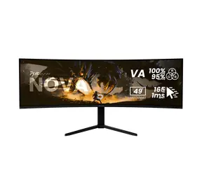49" Arozzi Nova černá / Monitor / VA / Curved 1500R / 5120x1440 / 32:9 / 165Hz / 1ms / DP+HDMI+USB-C