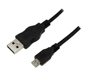 LogiLink CU0034 černá / Kabel / USB-A - Micro-USB B / USB 2.0 / 1,8 m / M/M