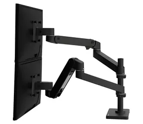 Ergotron LX Pro Dual Stacking Arm černá / Stolní rameno pro 2 monitory