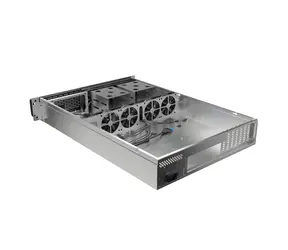 Lanberg SC01-6502-12B / Serverové šasi / 19" 2U / E-ATX / 7x 80 mm PWM / 4x 2,5"+6x 3,5"