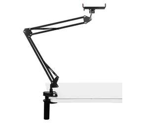 Puluz PU653B / Stolní držák na tablet a telefon / nastavitelný úhel / do 11 palců / svorka do 7 cm