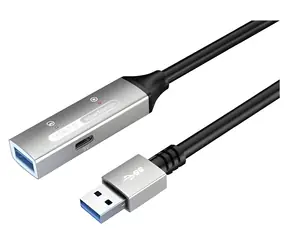 PremiumCord USB 3.2 repeater 15m / Prodlužovací kabel / Male-Female / 5Gbps / Aluminium