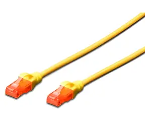 DIGITUS Ecoline Patch Cable žlutý 1m / UTP / CAT 6e / AWG 26/7