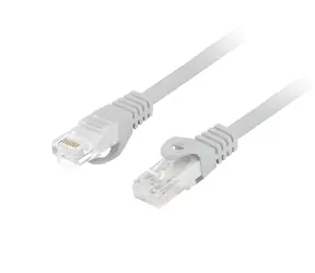 Lanberg CAT6 UTP šedá / Patch kabel / 5 m / RJ45-RJ45 / LSZH / Fluke Passed
