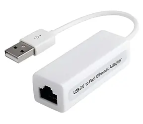 PremiumCord adaptér USB2.0 na RJ45 bílá / Adaptér / USB 2.0 na RJ45 / 10/100 Mbit / Realtek