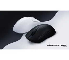 Hator Quasar 3S Ultima černá / Herní bezdrátová myš / optická / 30000 DPI / 2.4GHz / Bluetooth / USB-C