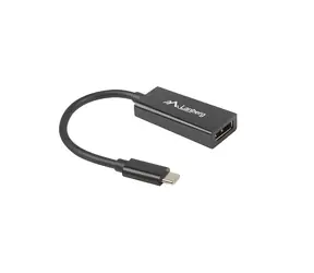 Lanberg USB-C 3.1 - DisplayPort černá / Adaptér / M-F / 15 cm