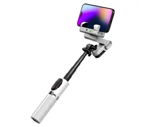AOCHUAN Smart M1 Pro bílý / Stabilizátor / 4v1 gimbal, selfie tyč, stativ / AI sledování / RGB osvětlení