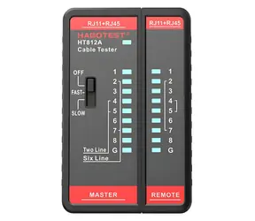 Habotest HT812A / Tester síťových kabelů / RJ45, RJ14, RJ12, RJ9 / 8P/6P/4P/2P